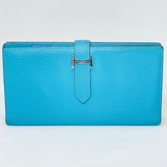 Hermès Béarn Long Wallet • Palladium H Closure • Iconic Design